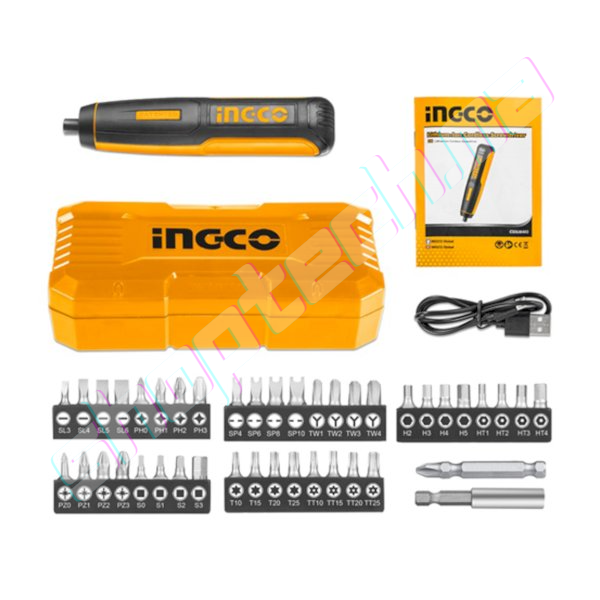 Visseuse sans fil à batterie li-ion 4v 46pcs