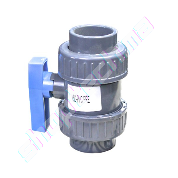 Vanne 50 en pvc a coller mono racco