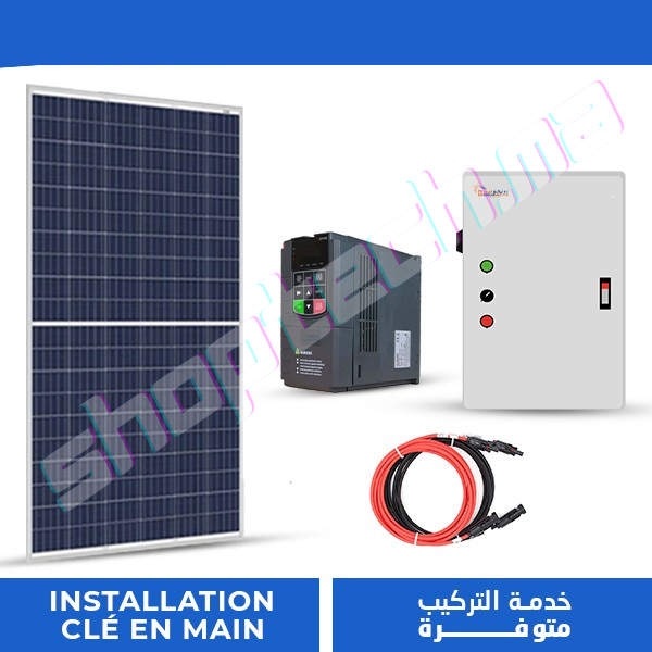 Kit solaire pompe immergée ac triphasé 380v 17,5cv