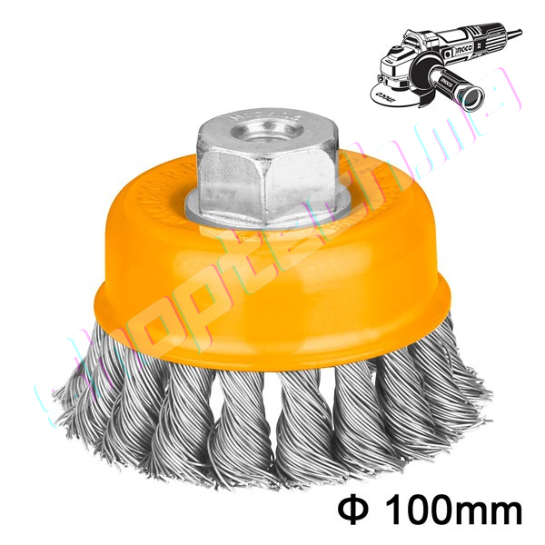 Brosse métallique torsadée 100mm