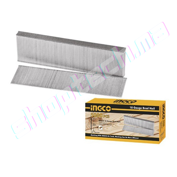 5000 clous galvanisés lisses 50mm calibre18 - 50x1,2 mm