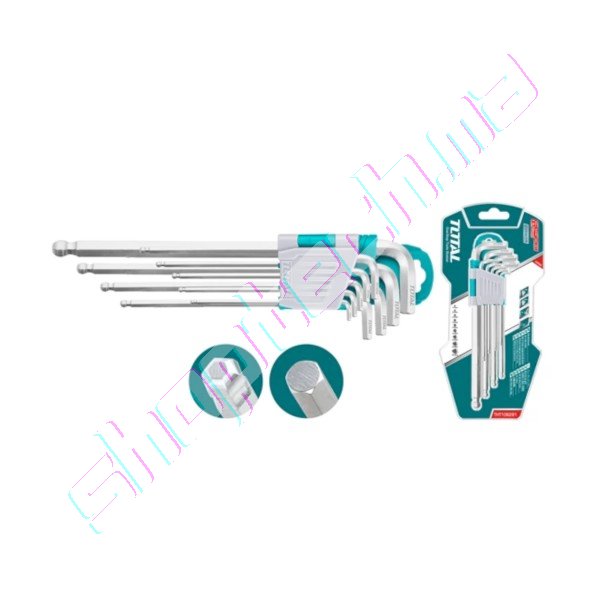 Clés hex extra long set de 9 pièces 1.5-10mm